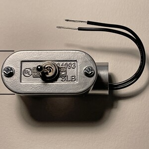 On/off Toggle Power Switch Module for Steampunk Industrial Pipe Lamp ...