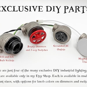 11 foot round cloth covered 18/2 power cord with polarized plug, inline switch, for DIY Steampunk Lamp making, vintage look wire parts image 12