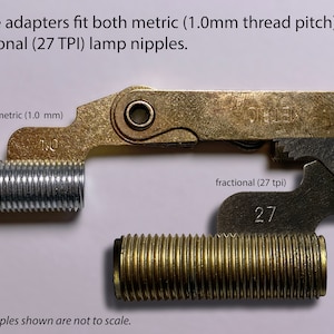 1/2 3/4 1 NPT pipe thread to 1/8 IPS NPS headless lamp nipple adapter diy Steampunk Industrial Lamp parts, glass insulator bulb socket image 8