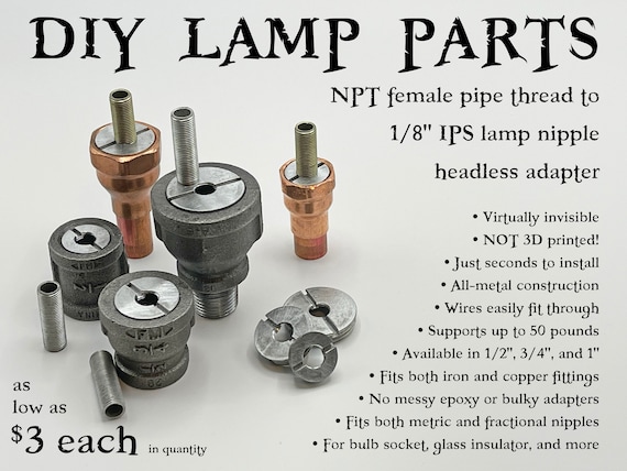 1 2 3 4 1 Npt Pipe Thread To 1 8 Ips Nps Lamp Nipple Headless Adapter Diy Steampunk Industrial Lamp Parts Glass Insulator Bulb Socket 1 2 3 4 1 Npt Pipe Thread To 1 8 Ips Nps Lamp Nipple Headless Adapter Diy Steampunk Industrial Lamp Parts Glass Insulator Bulb Socket