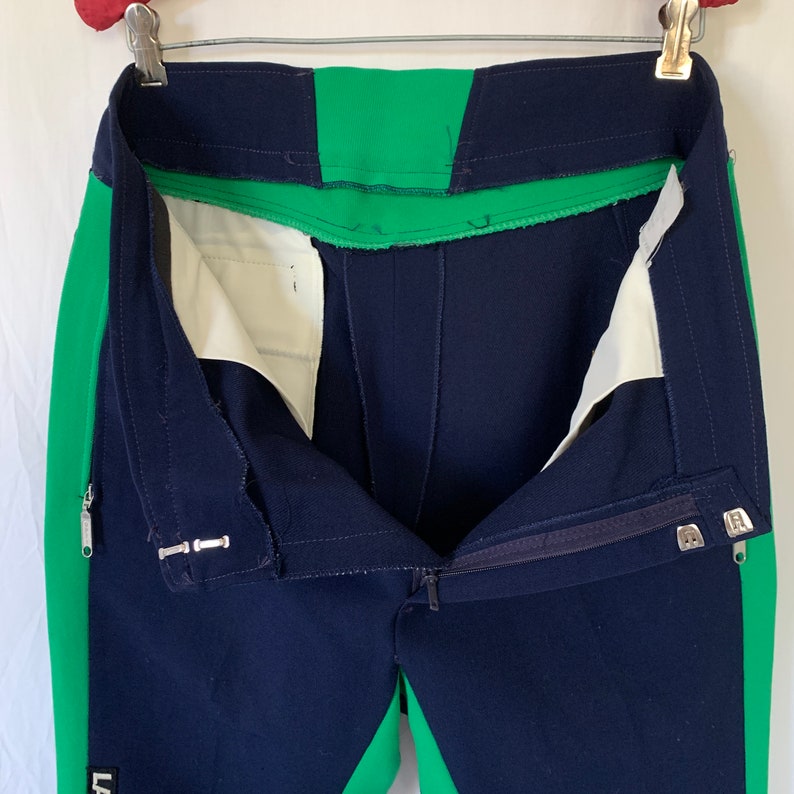Vintage Lahco Wool Blend Stretch Ski Pants Made in Switzerland Schoeller Textil Size 36