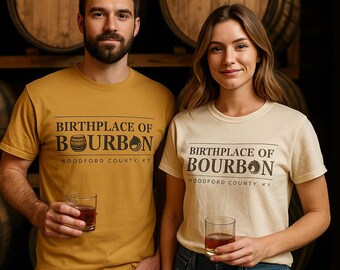 Camiseta "Cuna del Bourbon" - Camiseta de whisky de Kentucky, condado de Woodford