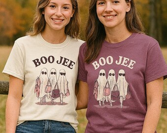 Funny Ghost Glam T-Shirt, Spooky Fashion Tee