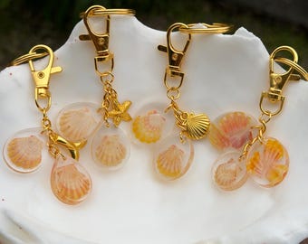 Hawaiian Sunrise Shell Keychain/Bag Charm