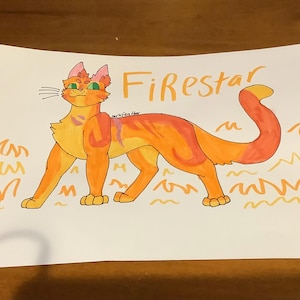 Warrior Cats Firestar fanart poster