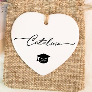 Personalisierte Name Abschluss Keramik Verzierung, Abschluss Geschenk, 2025 Klasse von College-Abschluss Geschenk, Abschlussgeschenk, Geschenk für sie
