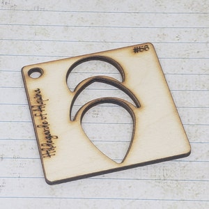 No 56 Jewelry Template. Crafting Shape Stencil. Reusable Pattern Tool. lapidary Cabochon Template. Earring Pattern.