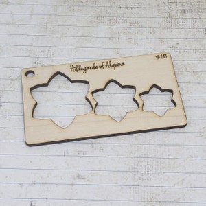 No 16 Jewelry Template. Crafting Shape Stencil. Reusable Pattern Tool. lapidary Cabochon Template. Earring Pattern.