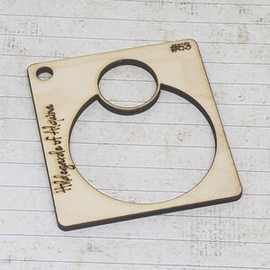 No 53 Jewelry Template. Crafting Shape Stencil. Reusable Pattern Tool. lapidary Cabochon Template. Earring Pattern.
