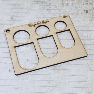 No 93 Jewelry Template. Crafting Shape Stencil. Reusable Pattern Tool. lapidary Cabochon Template. Earring Pattern.