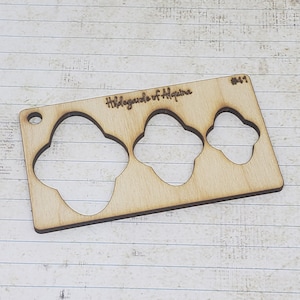 No 41 Jewelry Template. Crafting Shape Stencil. Reusable Pattern Tool. lapidary Cabochon Template. Earring Pattern.