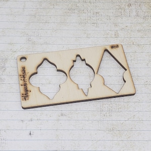 No 100 Jewelry Template. Crafting Shape Stencil. Reusable Pattern Tool. lapidary Cabochon Template. Earring Pattern.