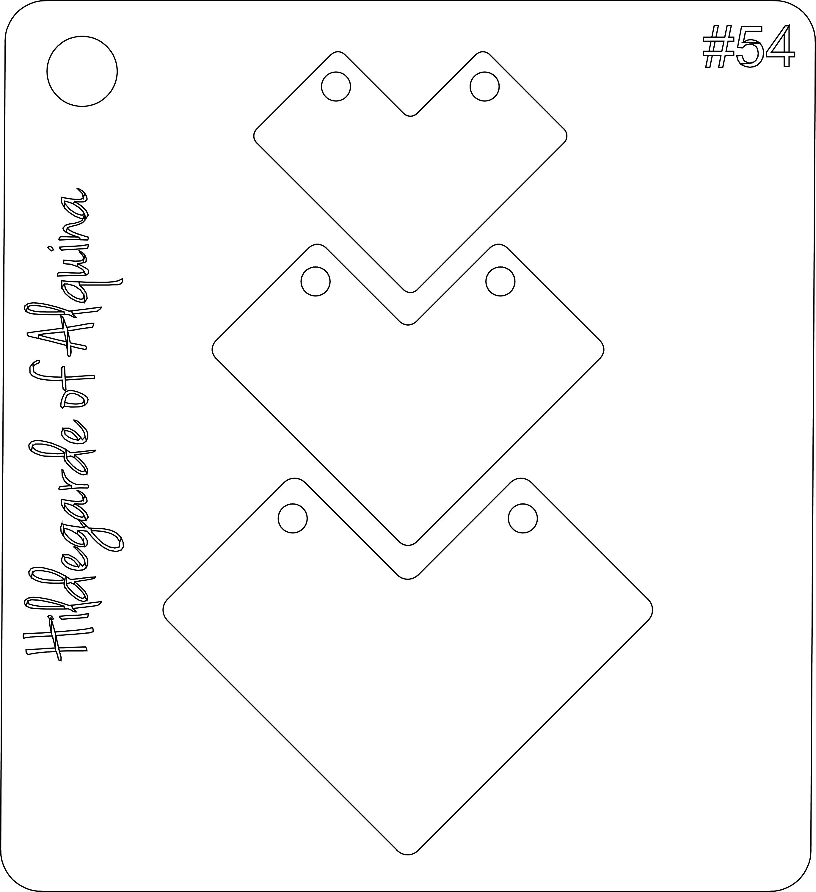 Printable Jewelry Shape Template