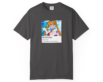 Koszulka Sailor Moon, wzór Moontone, koszulka z motywem anime