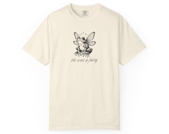 T-shirt met print Fairy Frog - vintage stijl
