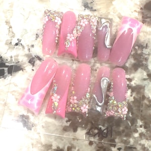 XL Y2K duckies press on nails
