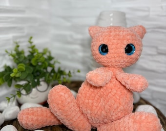 Handmade Amigurumi Mew – Inspired by the legendary Pokémon | Super soft plush toy