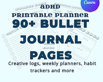 ADHD Friendly Bullet Journal Printable Template
