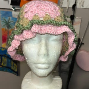 Strawberry Shortcake Crochet Bucket Hat