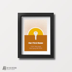 Mid-Century Modern Our First Home Key Art Printable Wall Art