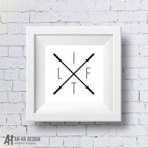 LIFT Barbells Fitness Printable Wall Art