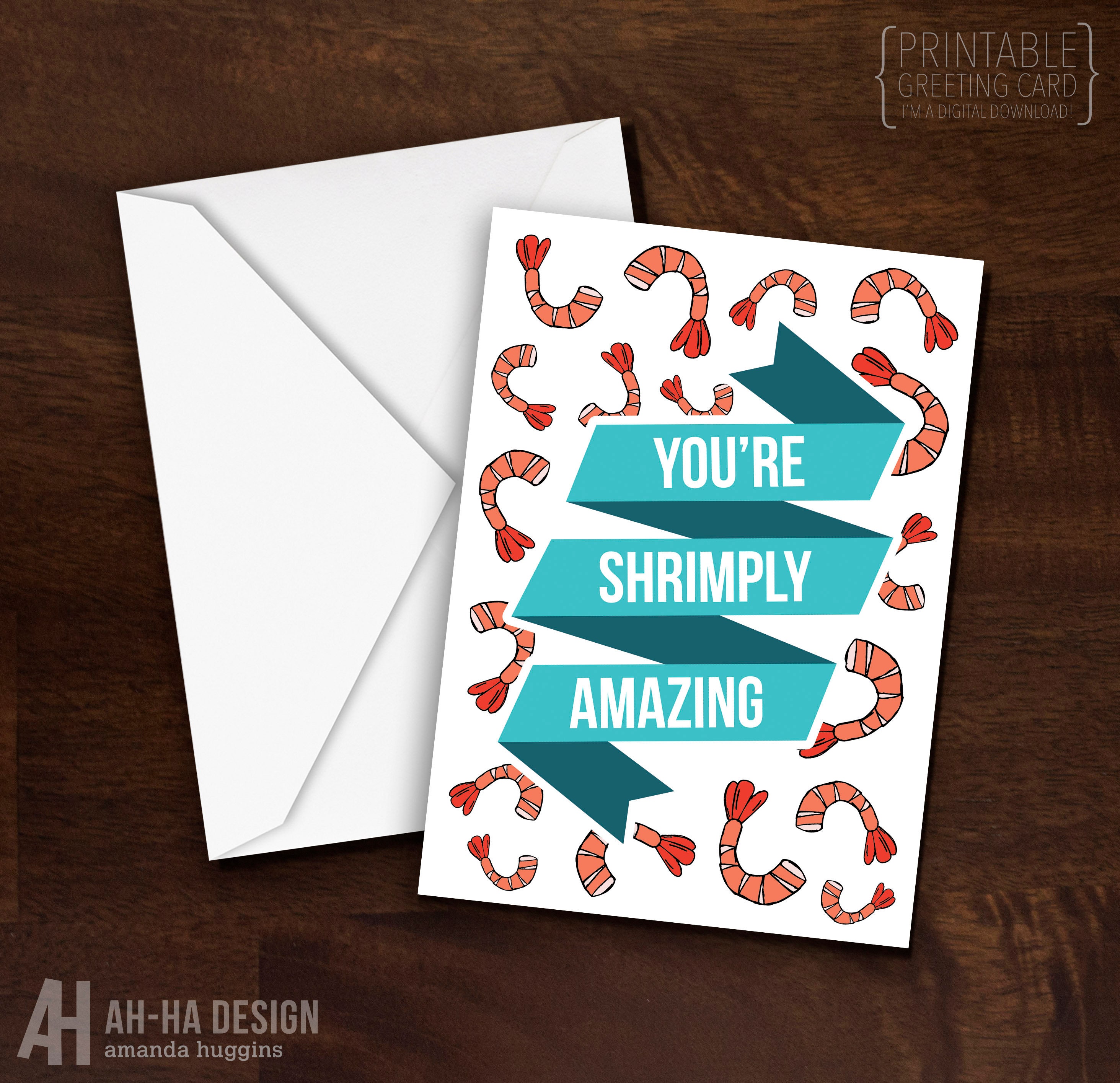 You're Shrimply Amazing Funny Illustrated Greeting Card - Etsy Denmark You're Shrimply Amazing Funny Illustrated Greeting Card - Etsy Denmark