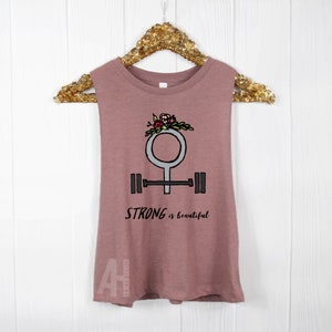 Fitness and Feminist Racerback Cropped Workout Tank