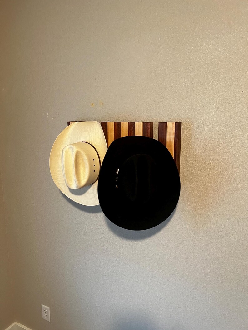DIY Modern Wood Hat Rack Plan – Wall-mounted Organizer With Hidden Flip ...