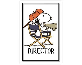 Director Snoopy Vinyl Sticker