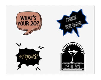 Film Set Lingo Sticker Sheets