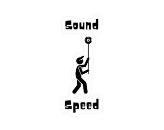 SOUND SPEED Kiss-Cut Vinyl Decal Sticker