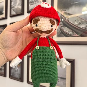 Mario Inspired Amigurumi Crochet Pattern PDF, Cute Plush Doll Tutorial, Gamer Gift, Beginner Friendly Digital Download Pattern