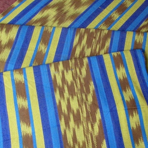 Guatemalan Ikat Fabric - Amazing Turquoise and Green