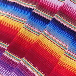 Guatemalan Fabric - Varigated Bright Stripes