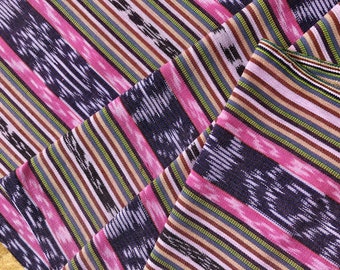 Guatemalan Fabric - Lots of Pink Ikat