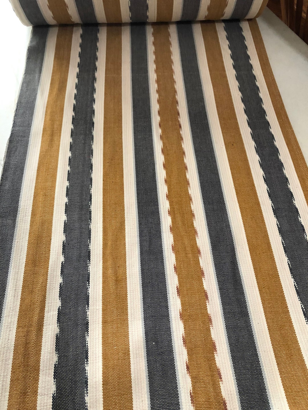 Guatemalan Fabric Gold Coast Stripes Etsy