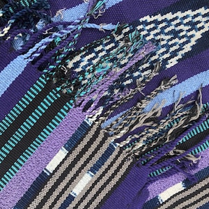 Guatemalan Textile - Agua, Rebozo Woven on a Back Strap Loom