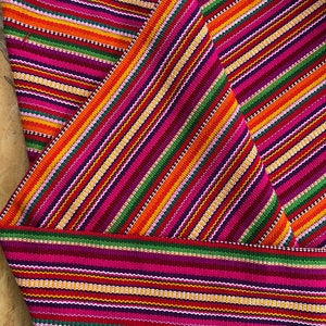 Guatemalan Ikat Fabric Popsicle Brights image 1