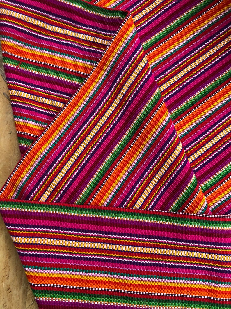 Guatemalan Ikat Fabric Popsicle Brights image 1