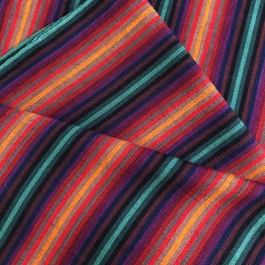 Guatemalan Fabric Montana Dark Stripe image 1