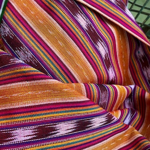 Guatemalan Fabric - Copper Line
