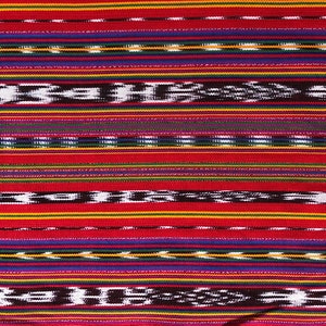Guatemalan Ikat Fabric in Rabinal Red image 2