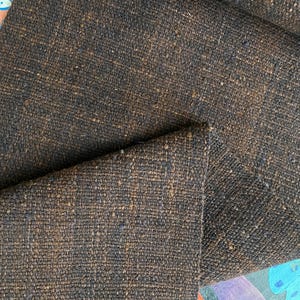 Peruvian Hand Woven Wool Fabric - Dark Brown Natural Dyes