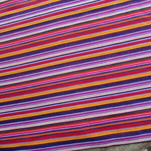 Guatemalan Fabric in Circus Stripe image 3