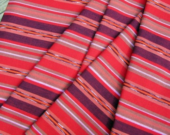 Guatemalan Ikat Fabric - Shades of Red
