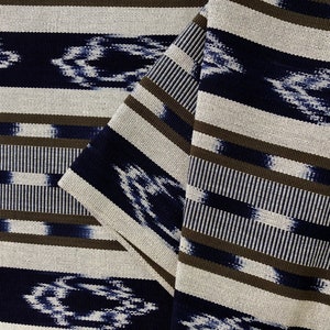Guatemalan Ikat Fabric - Rich Natural Blue and Green by Voz de los Tz'utujiles Natural Dyes