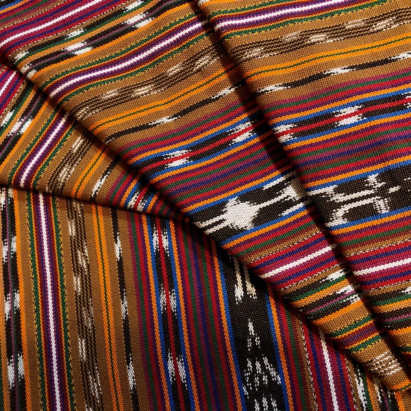 Guatemalan Ikat Fabric -Sepia