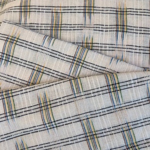 Guatemalan Fabric - Cream with Rays of Color, lightweight fabric