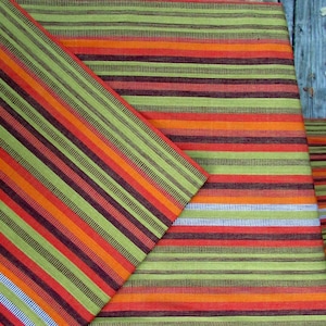 Guatemalan Fabric - Tangerine,Celadon, Pink, and Maroon