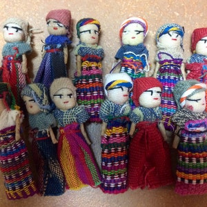 Guatemalan Worry Dolls - 2-inches tall